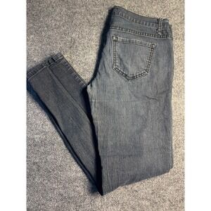 Forever 21 Skinny Jeans Women's 29 Dark Gray Denim Stretch Boho Streetwear